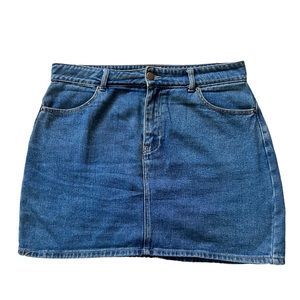 The Perfect Denim Mini Skirt